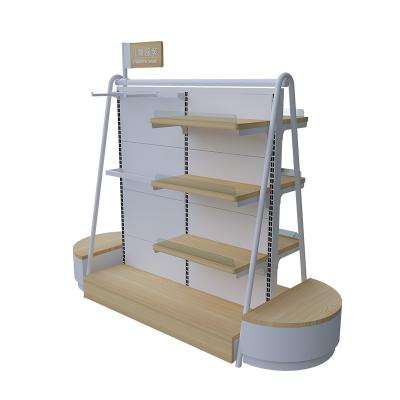 China Single-Sided Baby Shop Buries Rack Display Rack Metal Simple And Beautiful Style Customized Wooden Rack for sale