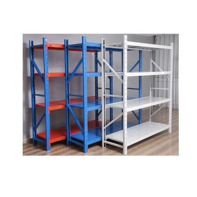 China Single-sided factory hot-selling lightweight warehouse shelves metal storage shelves custom storage racks for sale