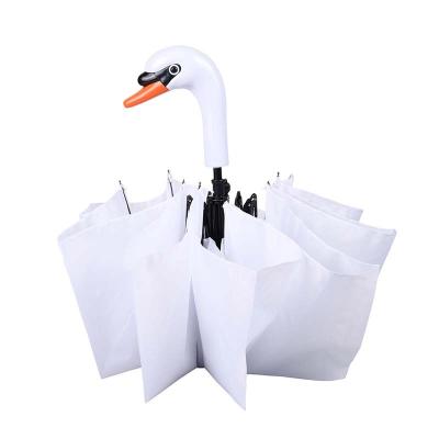 China TP301 Esschert Modern Design 20%OFF Swan Animal Handle Foldable Rain Umbrellas For Sale for sale