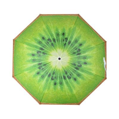 China Wholesale Casual Orange Pattern Umbrella Esschert Design Foldable Umbrella With Fruit Pattern for sale