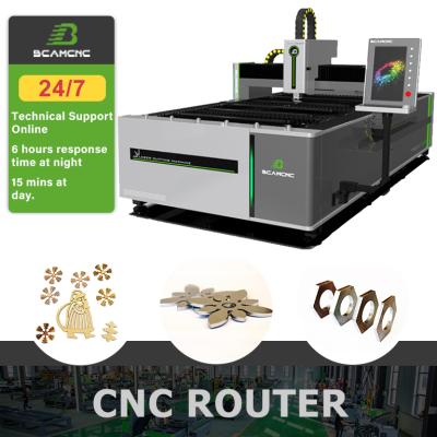 China 3015 fiber parts 2000 watt 3000w water cooled laser cutting machine for cutting aluminum metal sheet and tube for sale