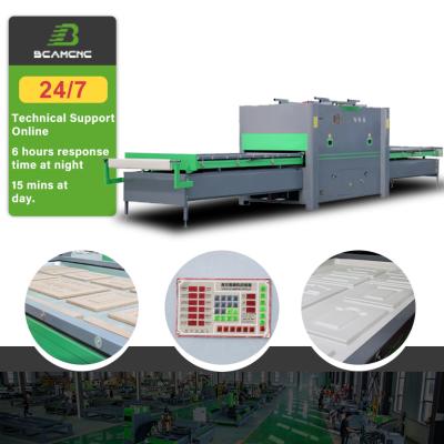 China Woodworking Process Automatic Door Machine Wood Vacuum PVC Laminating Laminating Machine For Door With High Quality And Best After-sale Services for sale