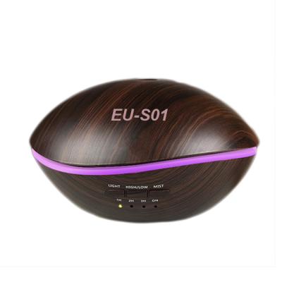 China Smell New Comfortable Wooden Electric Humidifier Aromatherapy Lamp Diffuser Industrial Scent 500ML Essential Oil Diffuser for sale