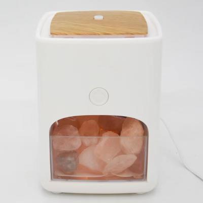 China Comfortable Feeling New Arrival Himalayan Salt Lamp Diffuser 150ML Humidifier Led Himalayan Salt Lamp 2 in 1 Essential Oil Diffuser for sale