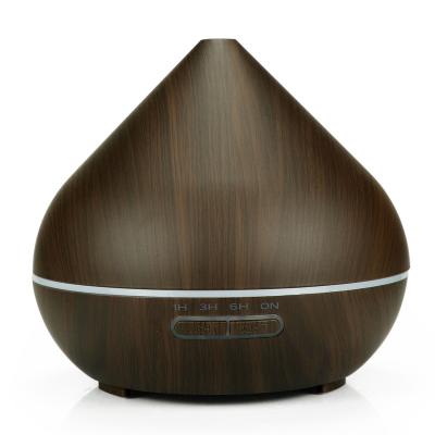 China Car Mini Wood Grain Ultrasonic Essential Oil Diffuser with Colorful Led Lamp/Cool Mist Humidifier for Spa Home Office for sale