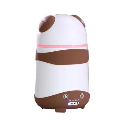 China Car 7 Colors Lightweight Electric Air Humidifier Essential Aroma Oil Diffuser Home Office Use Panda Humidifier Mute Ultrasonic Design for sale