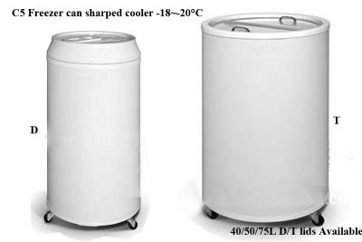 China -18~-20°C Can Cooler HH-C5 40/50/75L D/T lid design  Freezer can sharped cooler for sale