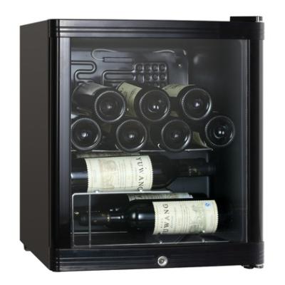 China 15 Bottles 47L Wine Cooler-Mechanical Single Zone for sale