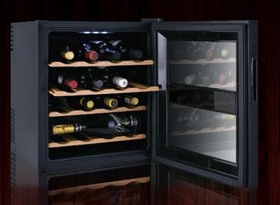 China 16 Bottles 48L Wine Cooler Single Zone (Thermoelectric Wine Cooler Wine Cellar) for sale