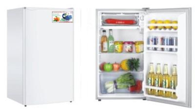 China 90L DC upright solar fridge AC/DC compressor fridge (50/70/90L upright single door) for sale