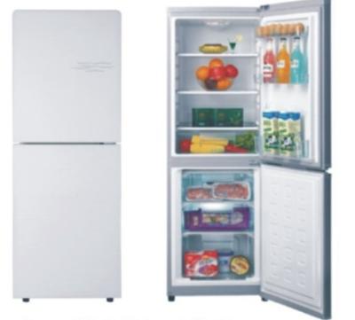 China 188L DC upright solar fridge freezer AC/DC compressor fridge ( upright double door 98L-518L) for sale