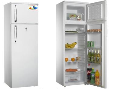 China 368L DC upright solar fridge freezer AC/DC compressor fridge ( upright double door 98L-518L) for sale