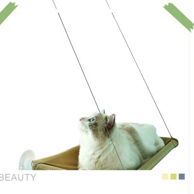 China Cat Hammock Suction Cup Hanging Custom Made Breathable Pet Bed Removable And Washable Cat House for sale