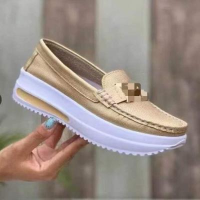 China 2022 Fashionable Autumn Platform Sweat-absorbent Shoes For Women Anti-skid High Quality Casual Round Main Shoes KBX0221 for sale