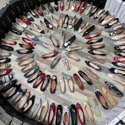 China 2022 Anti-slippery spring and high quality mixed women's shoes wholesale cheap summer elegant shoes for women wedding acute flat shoes AA0222 for sale