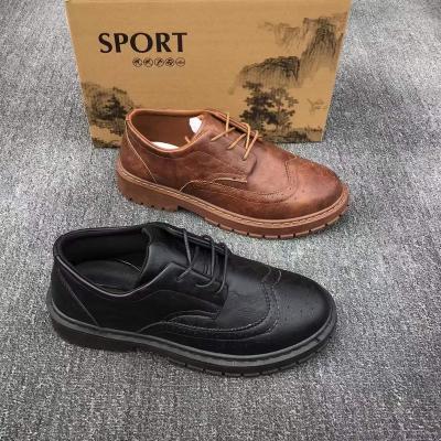 China Fashion trend men new design casual comfortable anti-slip leather shoes wholesale shoes fashion outdoor shoes for men AA0110 for sale