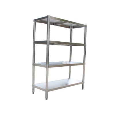 China Suitable for commercial shelf outside high quality four layer kitchen shelf stainless steel shelf for sale