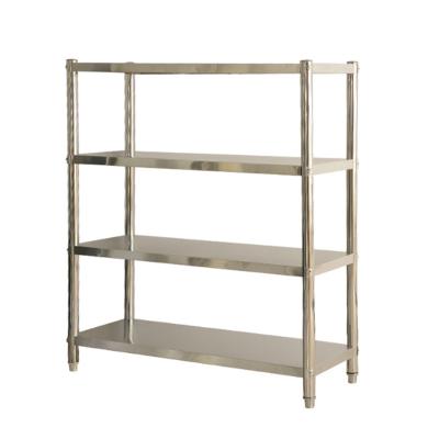 China Suitable for outdoor factory direct sales adjustable shelf stainless steel storage shelf commercial shelf for sale