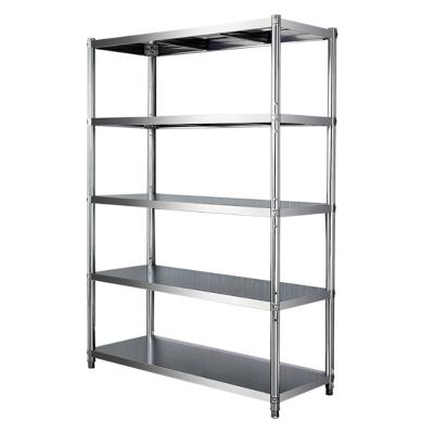 China Suitable for outdoor factory direct sales kitchen display rack goods shelving stainless steel metal shelving stainless steel shelf kitchen for sale