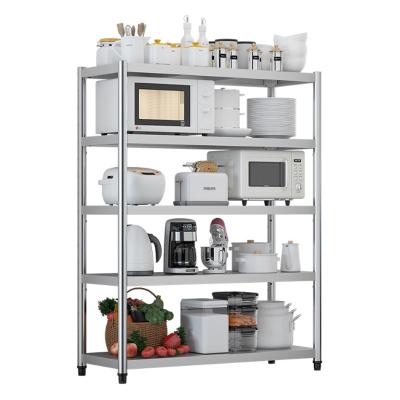 China Suitable For Kitchen Outside High Quality Stainless Steel Stacking Shelves Commercial Kitchen Storage Racks Stainless Steel Shelf for sale