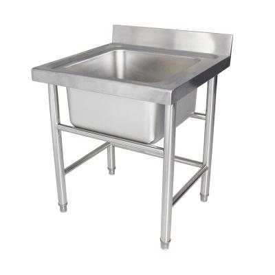 China With Faucet Bowl Stainless Steel Sink Workbench High Quality Single Kitchen Sink for sale