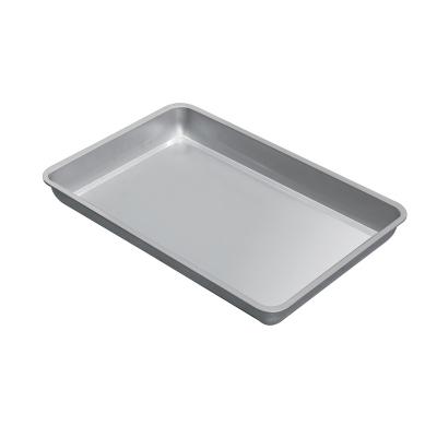 China Home High Quality Rectangular Bottom Serving Tray Stainless Steel Tray Flat Food Restaurant Hotel Serving Tray for sale