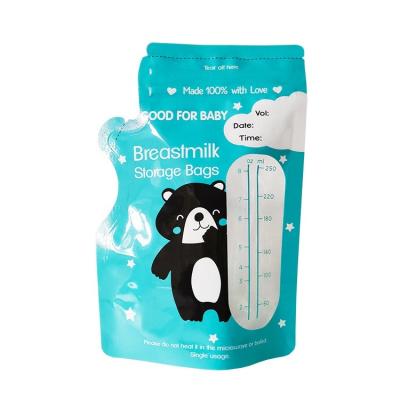 China Recyclable Custom Food Grade Breastmilk Storage Bag Bpa Free Disposable Breastmilk Pouch Bag for sale