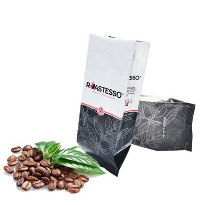 China Custom Printing Coffee Beans Coffee Bag Aluminum Foil Moisture Proof Packaging With Valve for sale