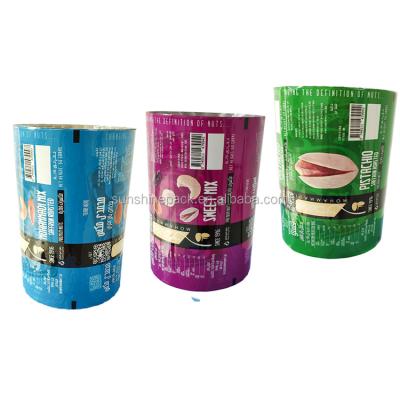 China Food Packaging Film Roll Banana Chips Snack Filling Machine Plastic Sheet Moisture Proof Roll for sale