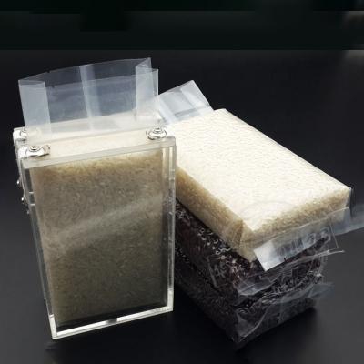 China Safety Nylon Rice Brick Vacuum Bag/Food Vacuum Pouch Rice Brick PA/PE Rice Food Saver Packing Vacuum Bags for sale