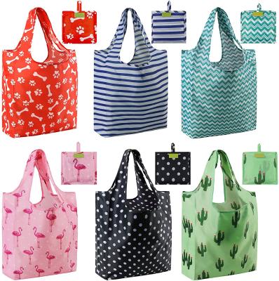 China Eco-friendly grocery bag foldable recycle material foldable-eco-friendly-bag reusable shopping bag for sale