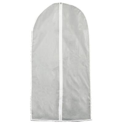 China Eco-friendly Wholesale Custom Printed Waterproof Clear PEVA Garment Bag With Zipper for sale