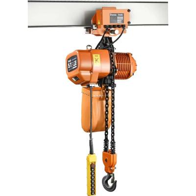 China Building Material Stores CE Certificated Electric Wire Rope Hoist 220v Motorized Trolley Electric Lifting Tools 5 Ton Electric Chain Hoist for sale