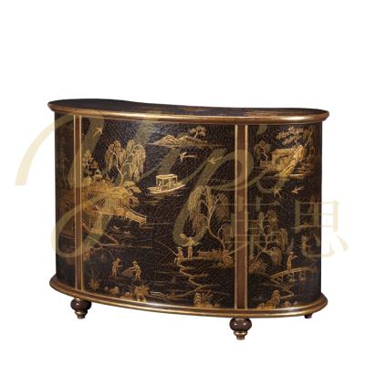 China Yips Hand Painted Chinoiserie Series Gold-Leaf Chinoiserie Pattern Living Room Bar Table LD-1605-1416 for sale