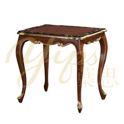 China Hand Painted Yips LD-2004-1865 Luxury Series Solidwood Wood Carving Veneer Pattern Living Room Center Table Hand Painted for sale