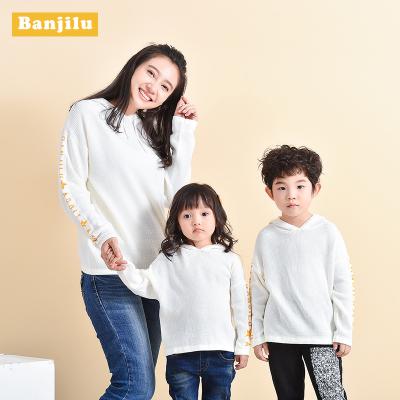 China Euro Fashion Family Clothes Mother Daughter Matching Outfits Baby Boys Hoodies Sweater For Women Men for sale