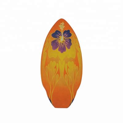 China OL-B057 Silk Screen Printing / Heat Transfer Water Sports Beach Wood Skimming Surf Board for sale