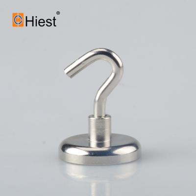 China Industrial HOT SALE Rare Earth Magnet Neodymium Pot Magnet Magnetic Materials High Strength Hooks 9kg Magnetic Hook Magnet for sale