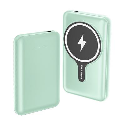 China New Mag Safe Power Bank For 10000mah Mobile Phone Magnetic Fast Magnetic Wireless Charger For Iphone 13 12 pro max for sale