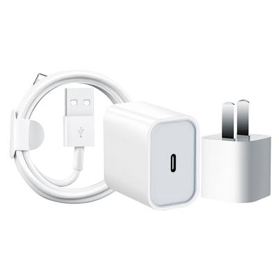 China Fast Charging Type-C Mobile Phone Wall Charger Plug 20W Mobile Phone Wall Charger EU US Palladium Fast Charger for sale