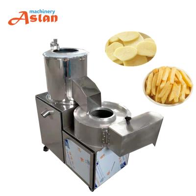 China Universal latest combined version potato peeling machine potato fries sweet potato fries cutting machine for sale