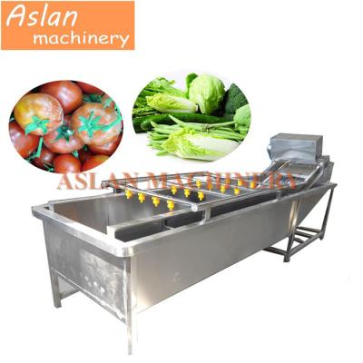 China Easy Operation Fruit Bubble Washing Machine / Apple Orange Washing Waxing Polishing Machine for sale