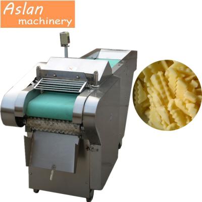 China Modern High Efficiency And Advanced Automatic Potato Chips Cutting Machine /zigzag Potato Cutting Machine for sale