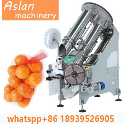 China Food Cherry Tomato Net Bag Packaging Machine / Lemon Mesh Bag Packing Machine for sale