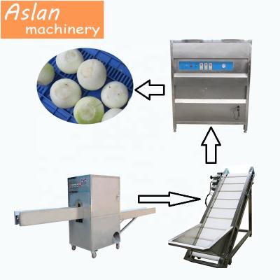 China Garlic Onion or Onion Roots Cutter/Onion Skin Peeling Machine/Onion Skin Peeling Production Line for sale