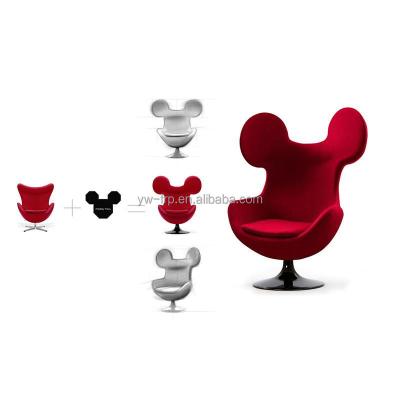 China Nordic Mickey egg chair mickey egg chair with relax living room armchair wirh wing back high back chair for sale