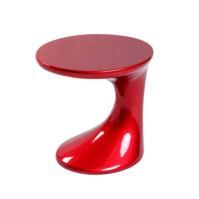 Cina Living Room C Shape Corner Top Side Table Modern Fiberglass Fiberglass Table Top Side Coffee Table For Living Room in vendita