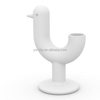 China U shape bird flowerpot U shape bird flowerpot with vondom peacock pot with fiberglass for sale