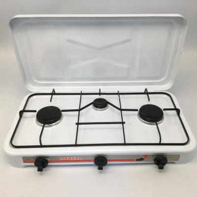 China Hotel Three Burners Table Gas Stove 2021 Portable Camping Hot Sale Gas Stove for sale