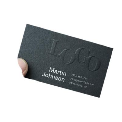 China Eco - Friendly Haute Couture Printed Embossed / Embossed Business Cards for sale